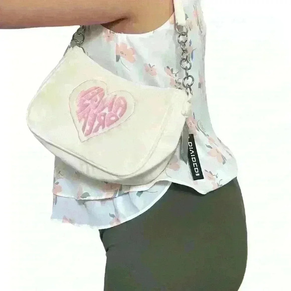 Y2K Floral White Layered Classy Blouse - Picture 5 of 6